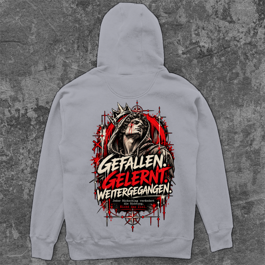Unisex Oversize Hoodie| Gefallen.Gelernt.Weitergegangen.