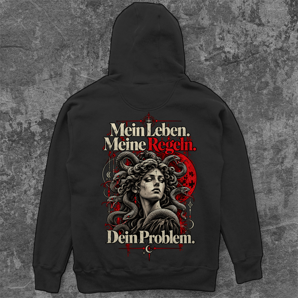 Unisex Oversize Hoodie | Mein Leben. Meine Regeln.