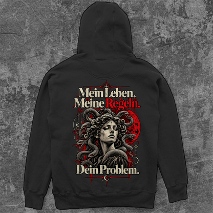 Unisex Oversize Hoodie | Mein Leben. Meine Regeln.