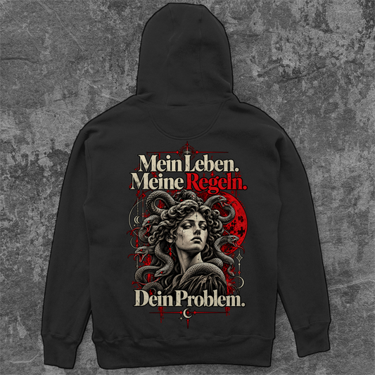 Unisex Oversize Hoodie | Mein Leben. Meine Regeln.