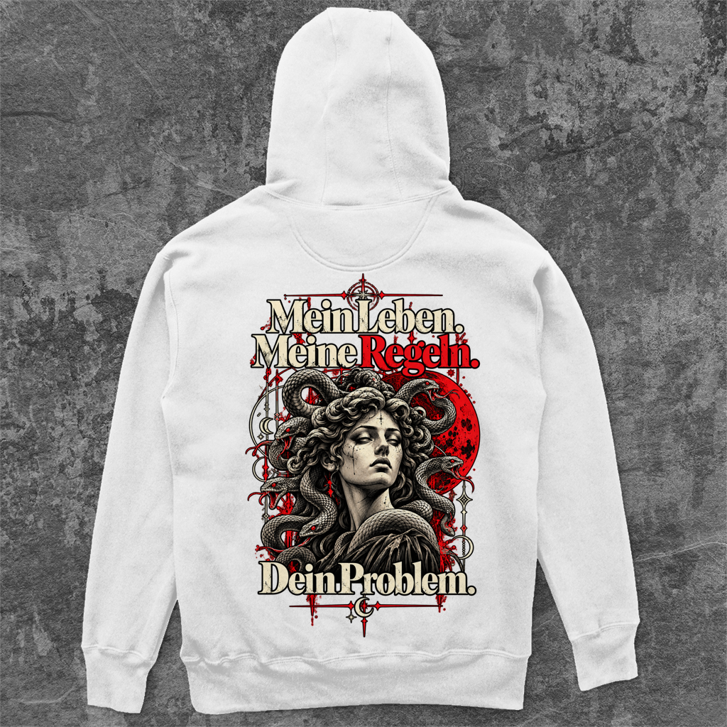 Unisex Oversize Hoodie | Mein Leben. Meine Regeln.