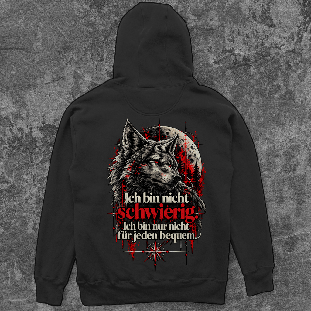 Unisex Oversize Hoodie | Ich bin nicht schwierig