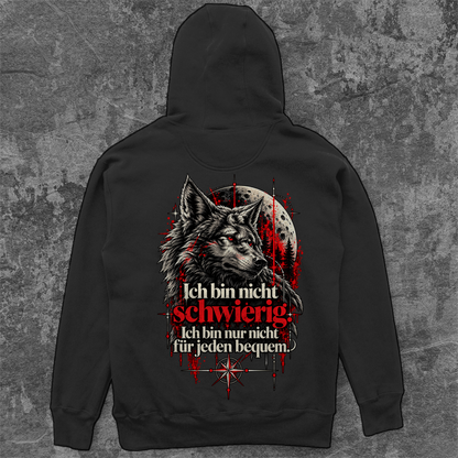 Unisex Oversize Hoodie | Ich bin nicht schwierig