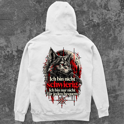 Unisex Oversize Hoodie | Ich bin nicht schwierig