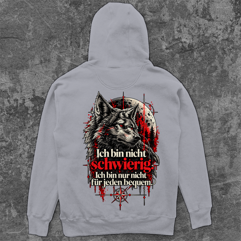 Unisex Oversize Hoodie | Ich bin nicht schwierig