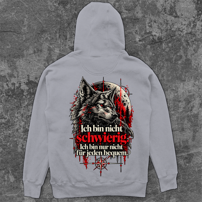 Unisex Oversize Hoodie | Ich bin nicht schwierig
