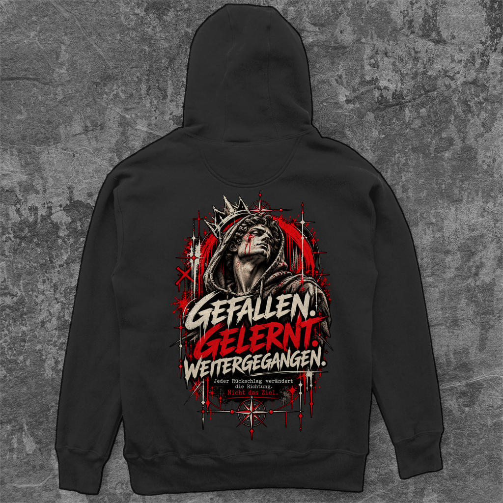 Unisex Oversize Hoodie| Gefallen.Gelernt.Weitergegangen.
