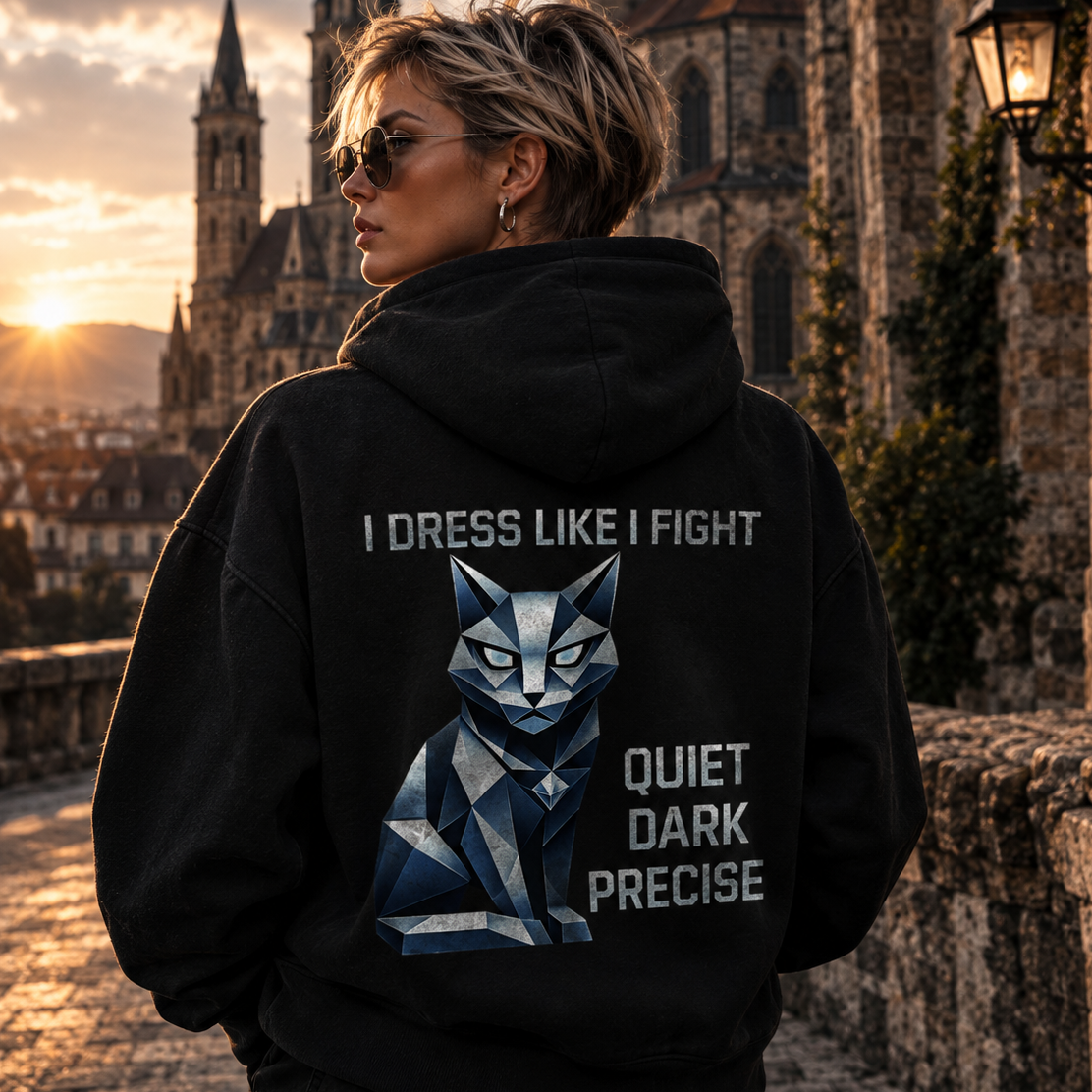 Unisex Oversize Hoodie | Quiet dark Precise