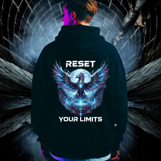 RESET YOUR LIMITS - Backprint | Oversized Hoodie