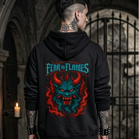 Fear Flames | VACANCY Oversized Hoodie