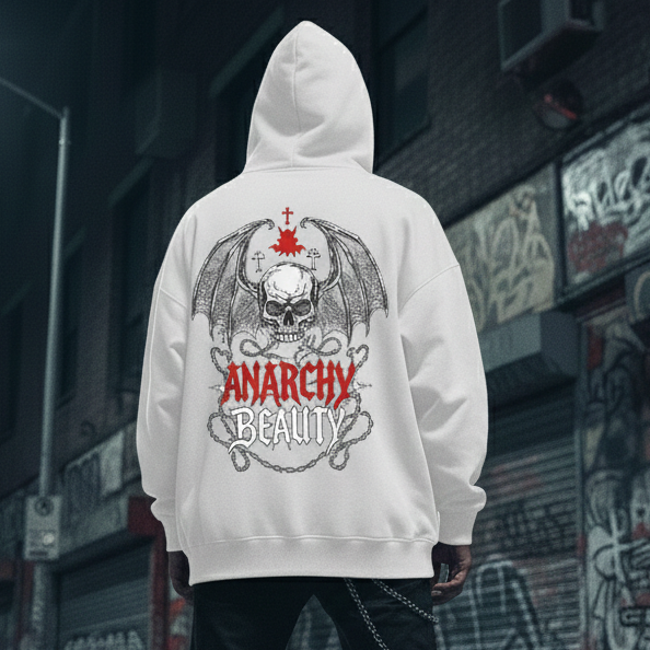 Anarchy Beauty - Backprint |  Oversized Hoodie