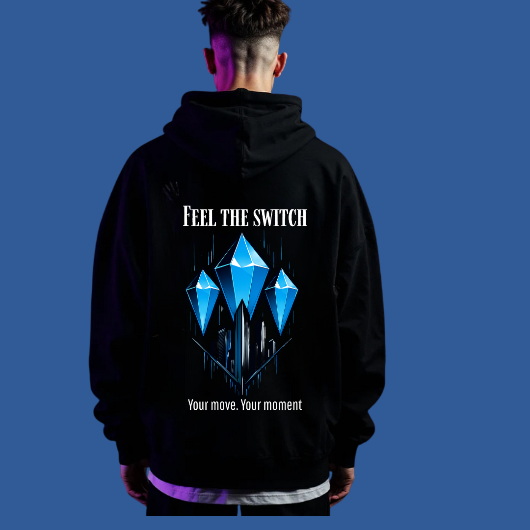 FEEL THE SWITCH | Oversized Hoodie