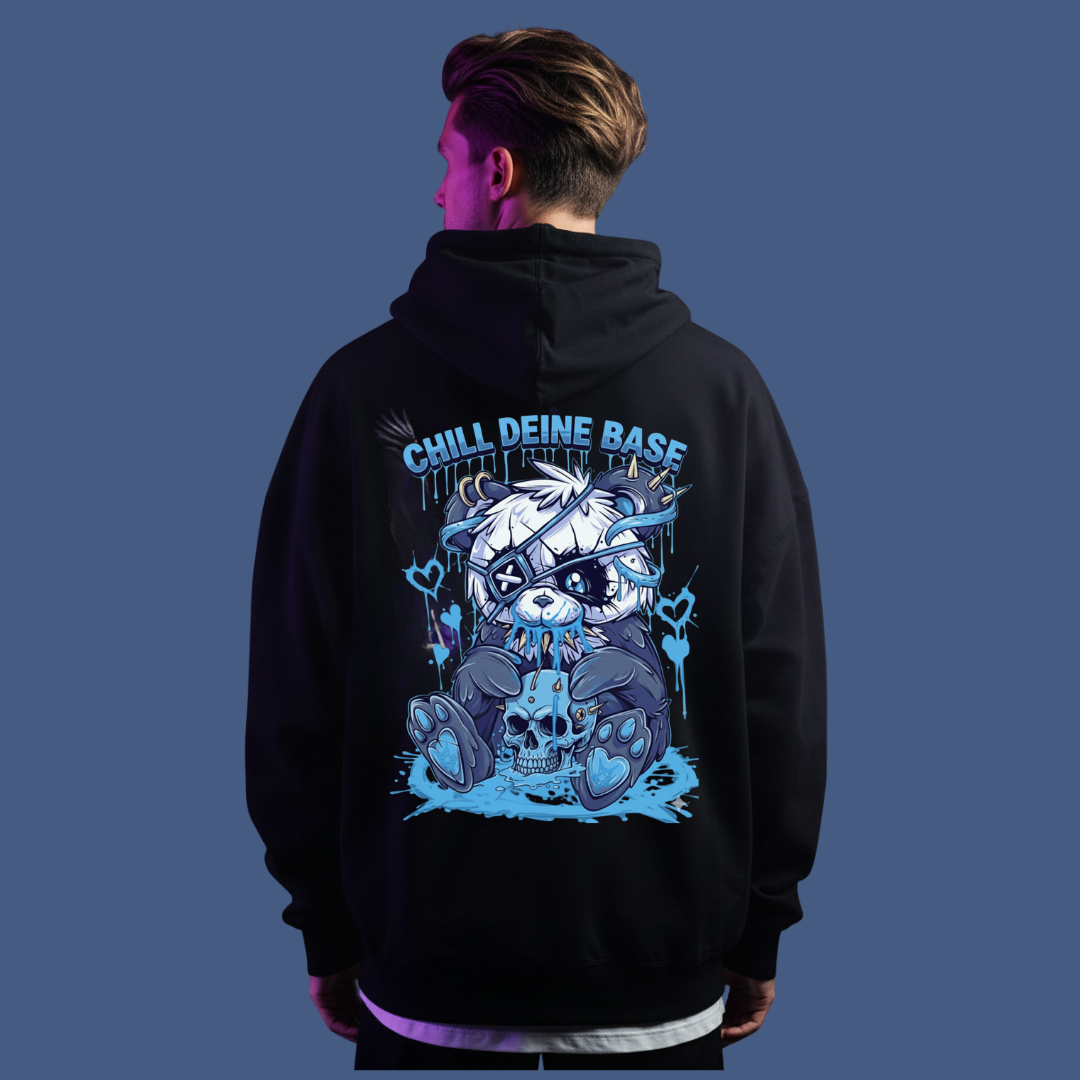 Chill deine Base - Backprint |  Oversized Hoodie