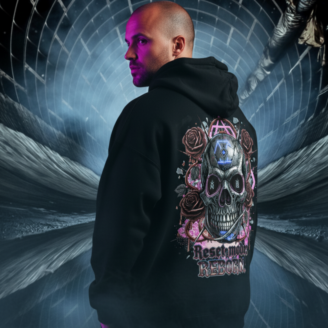 Reset MODE REBORN - Backprint | Oversized Hoodie